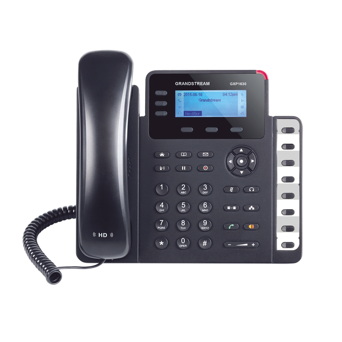 TELÉFONO IP SMB DE 3 LÍNEAS CON 3 TECLAS DE FUNCIÓN, 8 TECLAS DE EXTENSIÓN BLF Y CONFERENCIA DE 4 VÍAS, POE-VoIP y Telefonía IP-GRANDSTREAM-GXP-1630-Bsai Seguridad & Controles