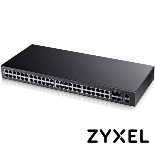 SWITCH ZYXEL GS1920-48V2 44 PUERTOS RJ45 100/1000 MBPS + 4 PUERTOS COMBO RJ45/SFP 1000 MBPS + 2 PUERTOS SFP 1000 MBPS ADMINISTRABLE-L2 COMPATIBLE CON NEBULA Y STANDALONE-Switches-ZYXEL-GS1920-48V2-Bsai Seguridad & Controles