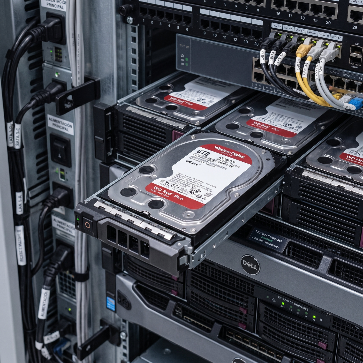 Optimiza la Seguridad de tus Datos con el Disco Duro WD Red Plus de 6TB Especial para NAS