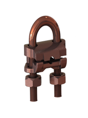 PARRES ABE ABRAZADERA PARA UNION EQUIPOTENCIAL / ABRAZADERA DE BRONCE PARA CONECTAR LAS ADMITANCIAS (MASAS METÁLICAS) AL SISTEMA DE PUESTA A TIERRA, TUBERÍAS HASTA 3/4 Y CABLES DE 2/0 A 4/0 AWG.-Tierras Físicas y Pararrayos-PARRES-Bsai Seguridad & Controles