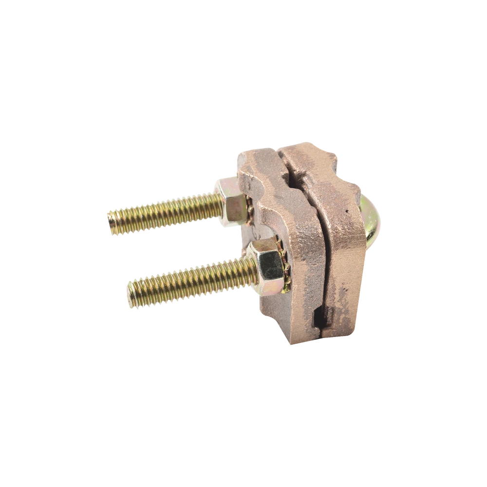 CONECTOR DE VARILLA 5/8" A CABLE CALIBRE 4 (CUATRO) A 3/0 (TRIPLE CERO)-Accesorios para Instalacion Tierra Fisica y Pararrayos-TOTAL GROUND-Bsai Seguridad & Controles