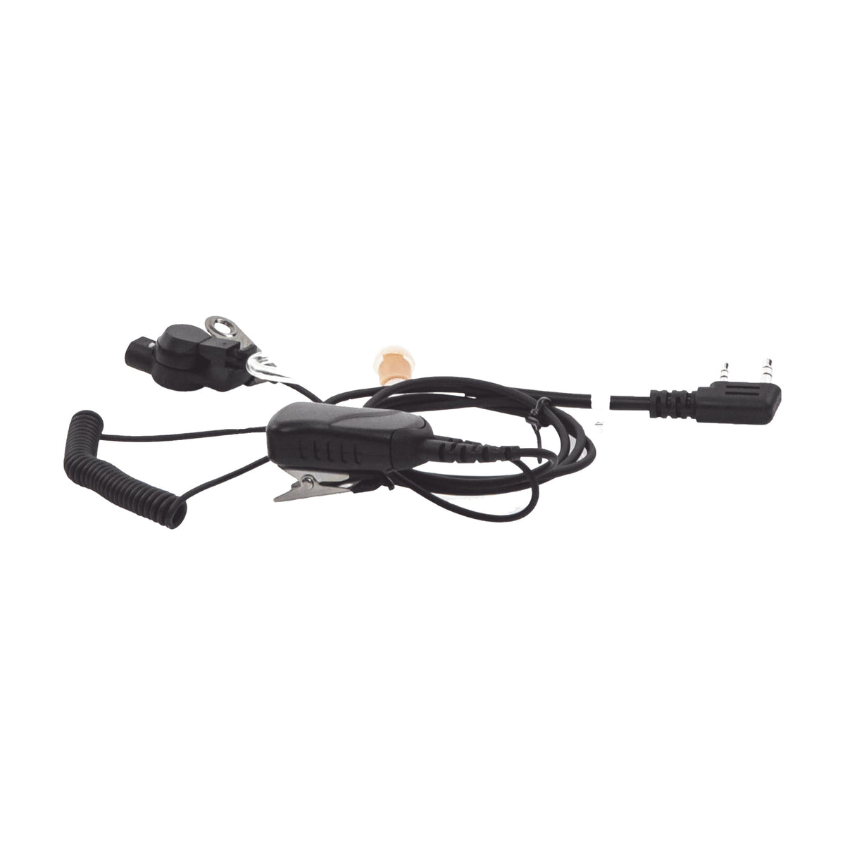 MICRÓFONO DE SOLAPA CON AUDÍFONO DISCRETO / TUBO ACÚSTICO INTERCAMBIABLE / CABLE REFORZADO POLIURETANO / PTT INTEGRADO / COMPATIBLE KENWOOD SERIE G [SPM-1301]
