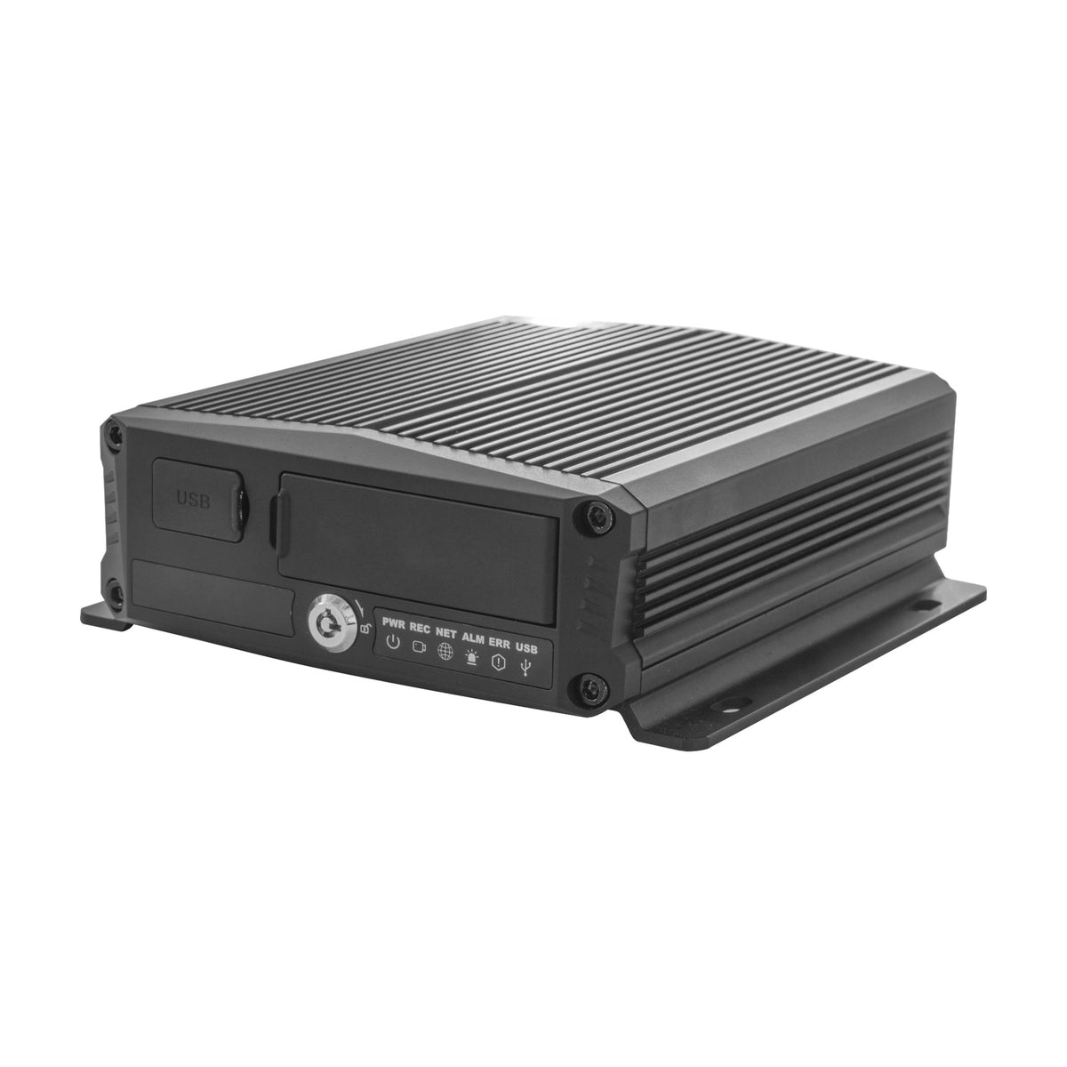 DVR MÓVIL / 4 CANALES AHD + 2 CANALES IP / H.265 / CHIP IA EMBEBIDO / 4G + GPS / ALMACENAMIENTO MICRO SD 1 TB + SSD M.2 2 TB [XMR406NAHD]