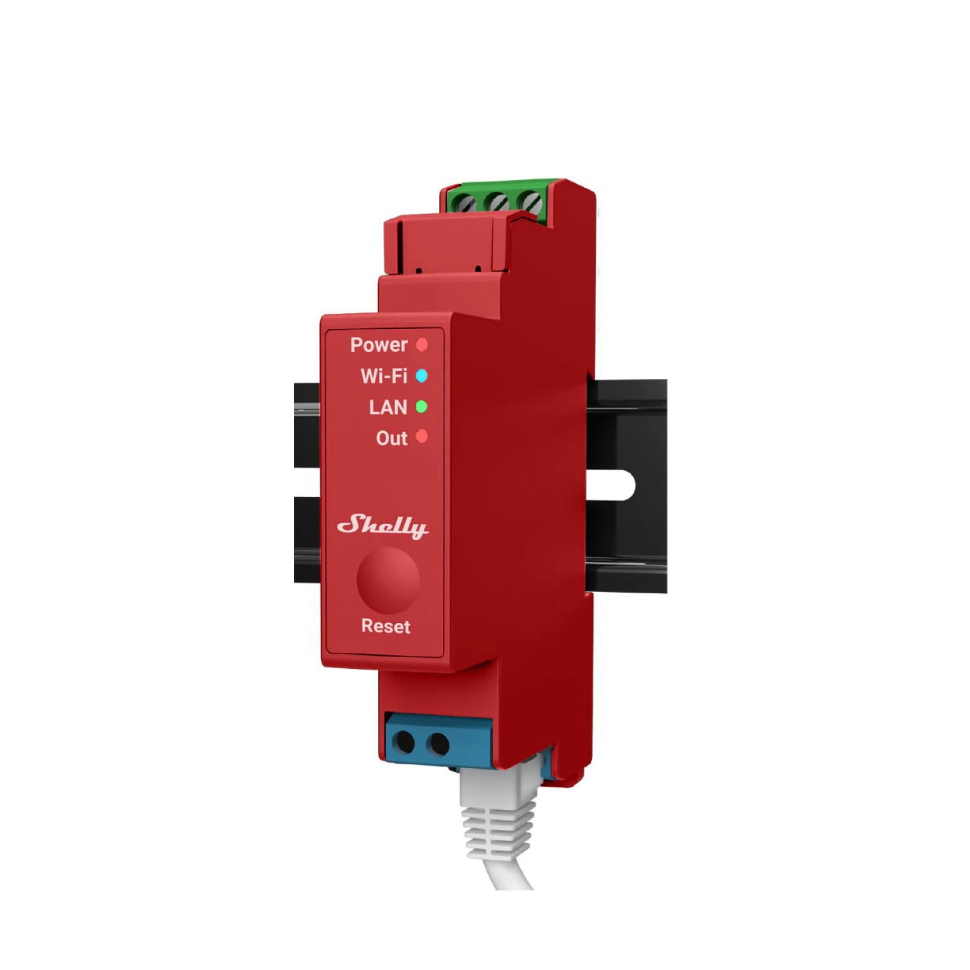 RELEVADOR / INTERRUPTOR WIFI/ INDUSTRIAL Y RESIDENCIAL INTELIGENTE / HASTA 16A / SOPORTA GOOGLE /ALEXA / NUBE P2P Y CONTROL LOCAL / 1 CANAL Y PUERTO ETHERNET-Iluminación-SHELLY-Bsai Seguridad & Controles