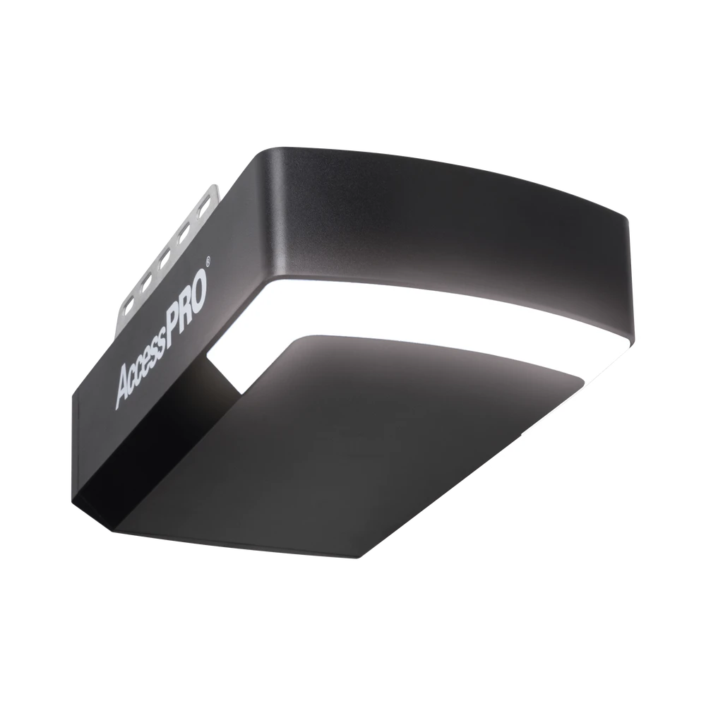 KIT PUERTAS GARAGE / 1/2HP / FUERTE / SILENCIOSO / RESPALDO BATERÍA / RIEL 3 MTS SECCIONES TIPO "C" / 2 CONTROLES INALÁMBRICOS VISERA / 1 CONTROL INALÁMBRICO PARED-Acceso Vehicular-ACCESS PRO-Bsai Seguridad & Controles