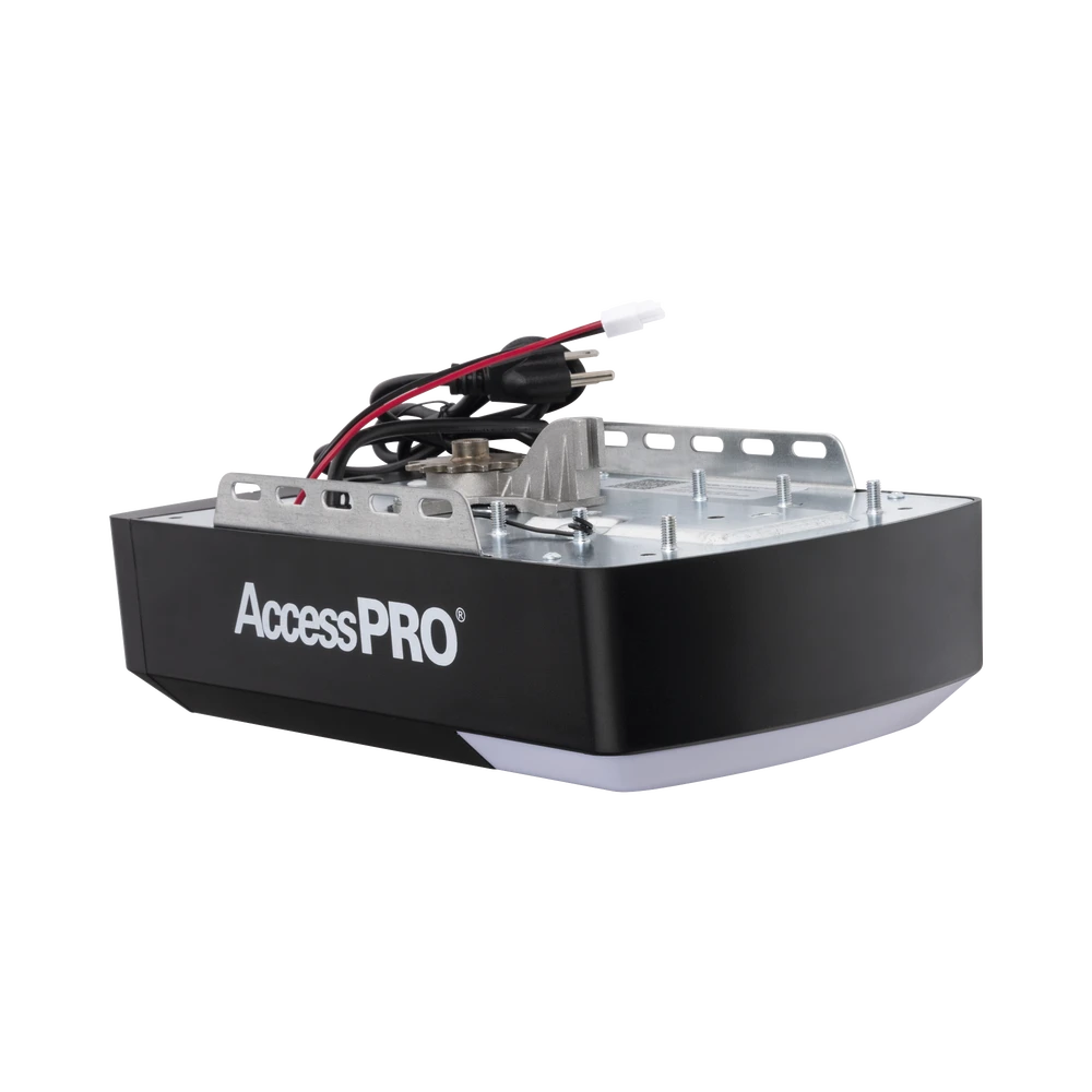 KIT PUERTAS GARAGE / 1/2HP / FUERTE / SILENCIOSO / RESPALDO BATERÍA / RIEL 3 MTS SECCIONES TIPO "C" / 2 CONTROLES INALÁMBRICOS VISERA / 1 CONTROL INALÁMBRICO PARED-Acceso Vehicular-ACCESS PRO-Bsai Seguridad & Controles