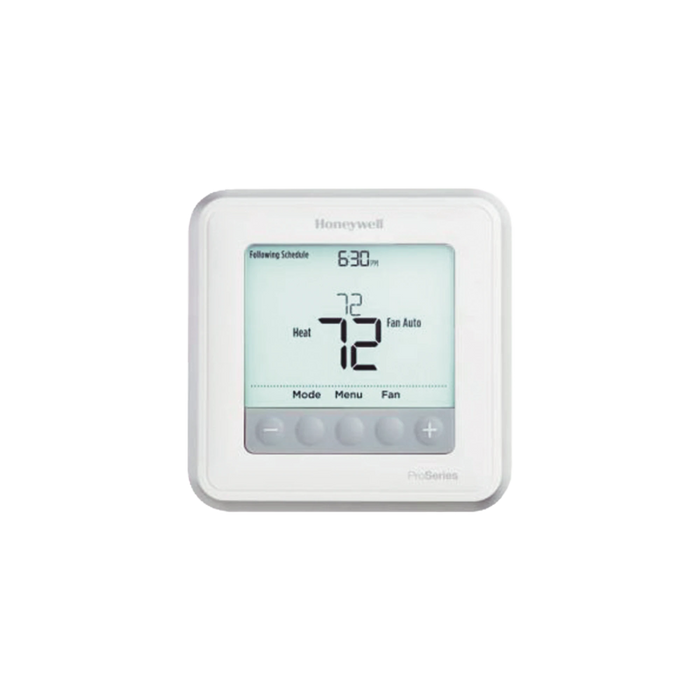 TERMOSTATO PROGRAMABLE T6 PRO CON ETAPAS DE HASTA 2 BOMBAS DE CALOR DE CALOR/1 FRÍO O SISTEMAS CONVENCIONALES DE 1 CALOR/1 FRÍO-Climatización / Refrigeración-HONEYWELL HOME RESIDEO-TH6210U2001/U-Bsai Seguridad & Controles