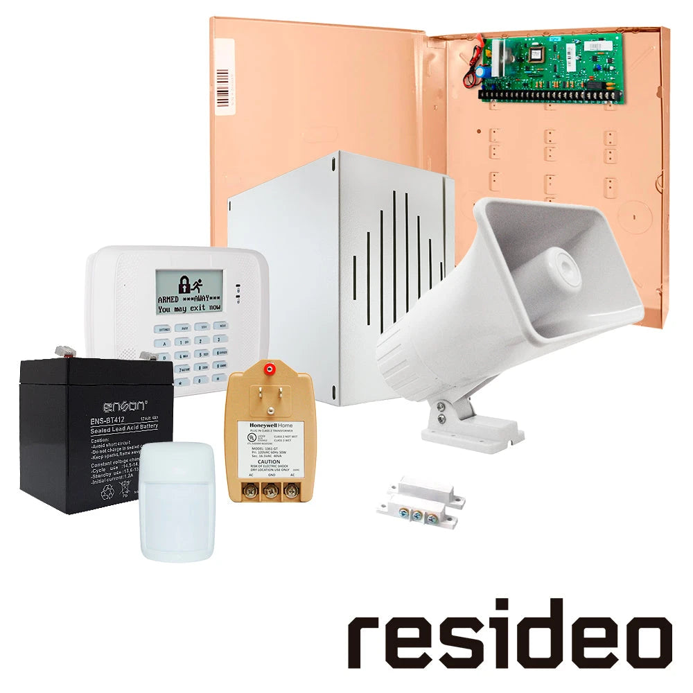 KIT DE ALARMA RESIDEO VISTA48PROKIT.02 1 PANEL VISTA 48LA/ 8 ZONAS CABLEADAS EXPANDIBLE A 48 ZONAS/ 1 TECLADO 6162RF (ZONAS LIMITADAS AL CUPO DEL PANEL)/ 1 PIR IS335T ALAMBRICO/ 2 CONTACTOS MAGNÉTICOS 7939-2WH ALAMBRICOS/ 1 SIRENA 30W PAM-SRE30W/ 1 GABIN-Alarmas-RESIDEO-Bsai Seguridad & Controles