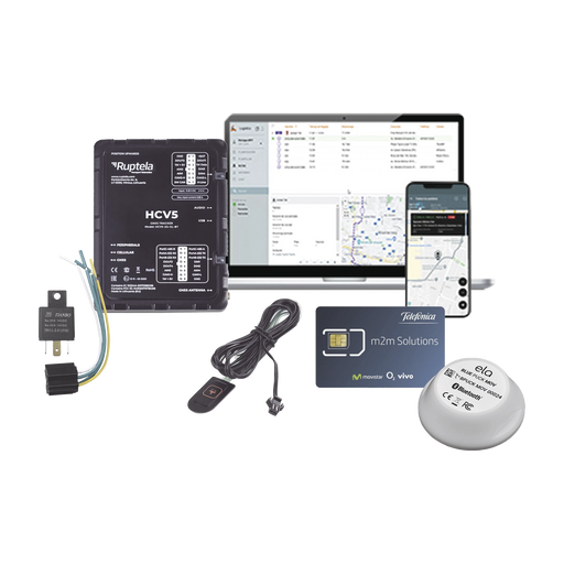 KIT DE LOCALIZADOR 4G LTE / 1 MICSIM25GPS Y DATOS 1 AÑO + 1 BLUEPUCKRHT + 1 EPCOMGPSMENSUAL + RELAY + BOTÓN SOS-IoT, GPS y Telemática-RUPTELA-HCV5KITTEMP2-Bsai Seguridad & Controles