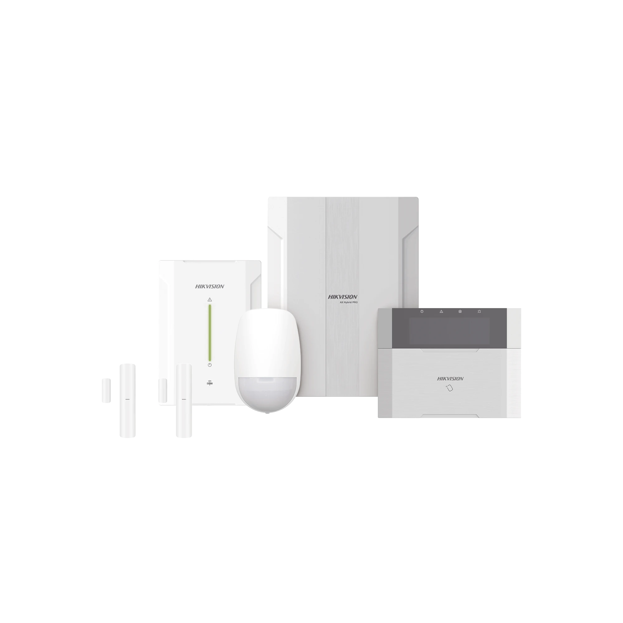 KIT PANEL DE ALARMA HYBRID PRO / 1 PANEL HÍBRIDO / 1 TECLADO LCD / 2 CONTACTOS MAGNÉTICOS INALÁMBRICOS / 1 PIR INALÁMBRICO-Paneles de Alarma y Accesorios Hikvision-HIKVISION-Bsai Seguridad & Controles