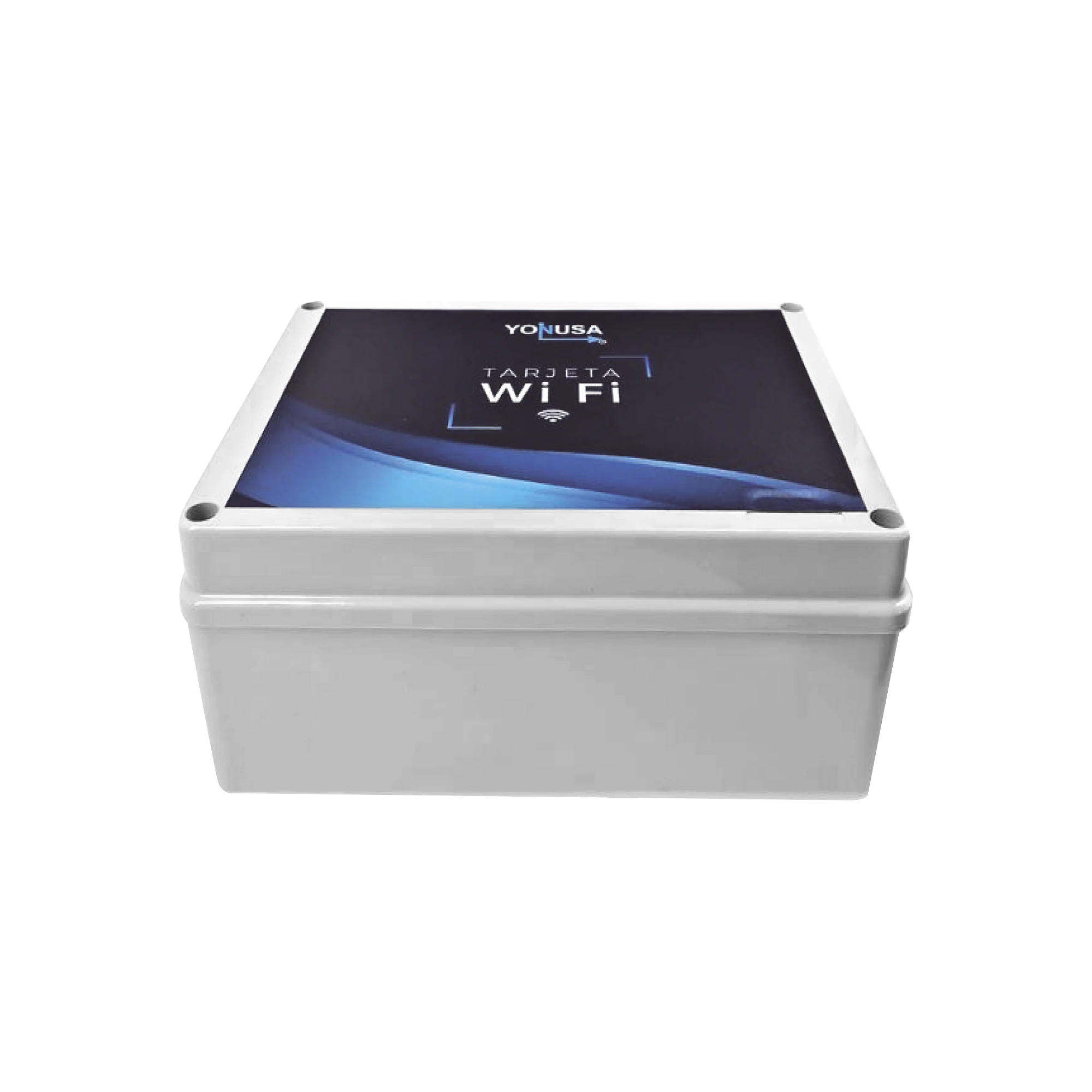 MODULO WIFI LITE CON GABINETE PARA USO EN ENERGIZADORES YONUSA / APLICACIÓN SIN COSTO / BOTÓN DE PÁNICO/ 1 SALIDA PROPÓSITO GENERAL-Cercas Eléctricas-YONUSA-Bsai Seguridad & Controles