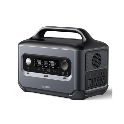 ESTACIÓN DE ENERGÍA PORTÁTIL 600W (680WH) / 5 AC 600 W / 2 USB-C 100W / 2 USB-A 22.5 W / 1 TOMA DE ENCENDEDOR / 2 SALIDAS CC5521 / COMPATIBILIDAD: BMS/UPS/WIFI/BLUETOOTH/APP / 10 AÑOS DE VIDA ÚTIL.-Respaldo de Energía-UGREEN-Bsai Seguridad & Controles