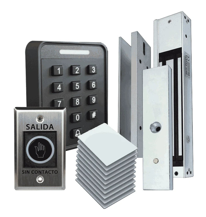 ZKTECO SA40E KIT - CONTROL DE ACCESO KIT - KIT DE ACCESO AUTÓNOMO SOLUCIÓN PARA UNA PUERTA QUE INCLUYE: 1 SA40 CONTROL DE ACCESO / 1 ELECTROIMÁN LM1802 300LBS / 1 BOTÓN DE SALIDA TLEB1 / 10 TARJETAS 125 KHZ-Teclados-ZKTECO-ZKT0750002-Bsai Seguridad & Controles