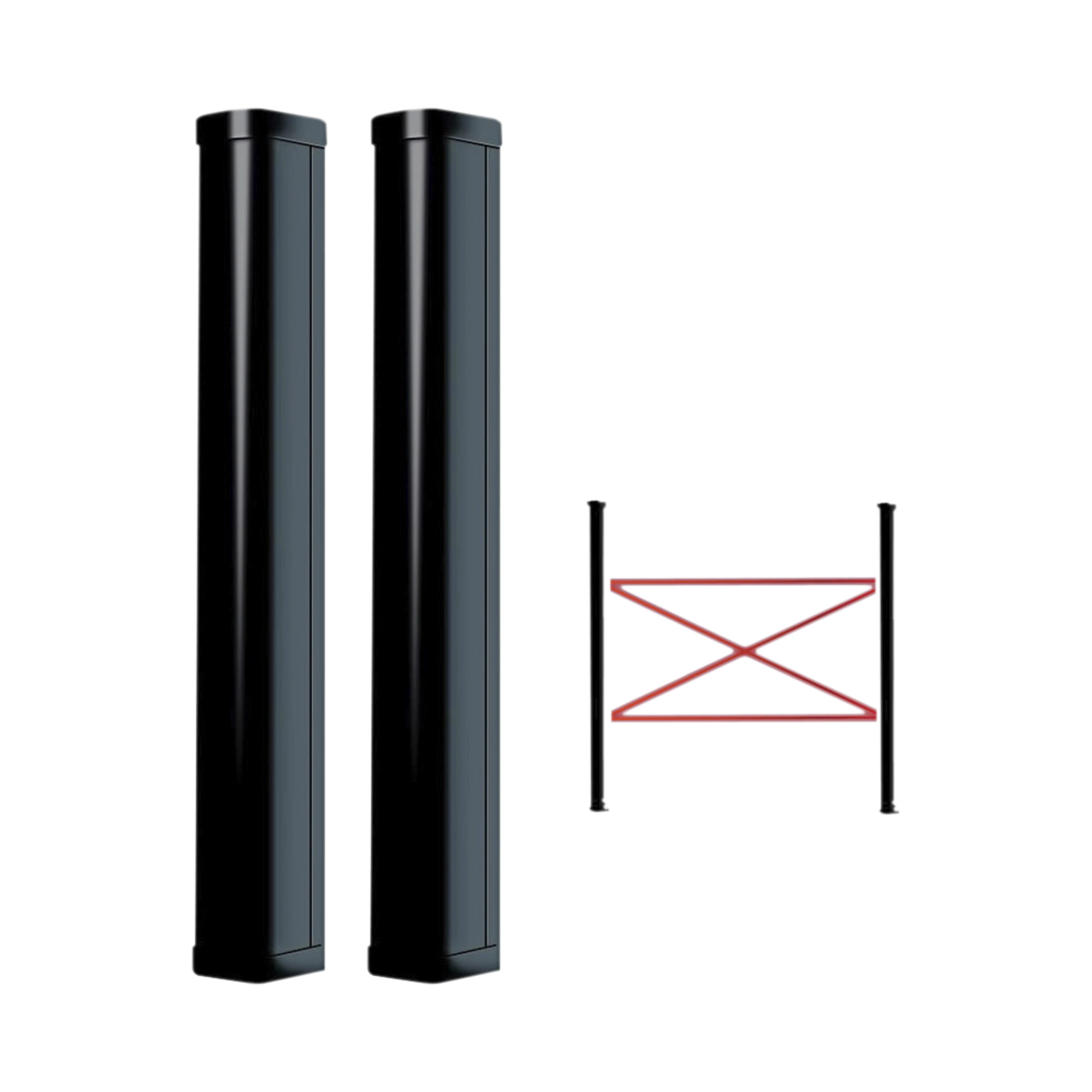 DETECTOR FOTOELÉCTRICO DE 100 CM DE ALTURA / TIPO CORTINA PARA DETECCIÓN PERIMETRAL / BATERÍAS DE RESPALDO / COBERTURA DE 100 METROS EN EXTERIOR / ALIMENTACIÓN A 110/220VAC / 100 CM DE ALTO-Detectores / Sensores-POLITEC-Bsai Seguridad & Controles