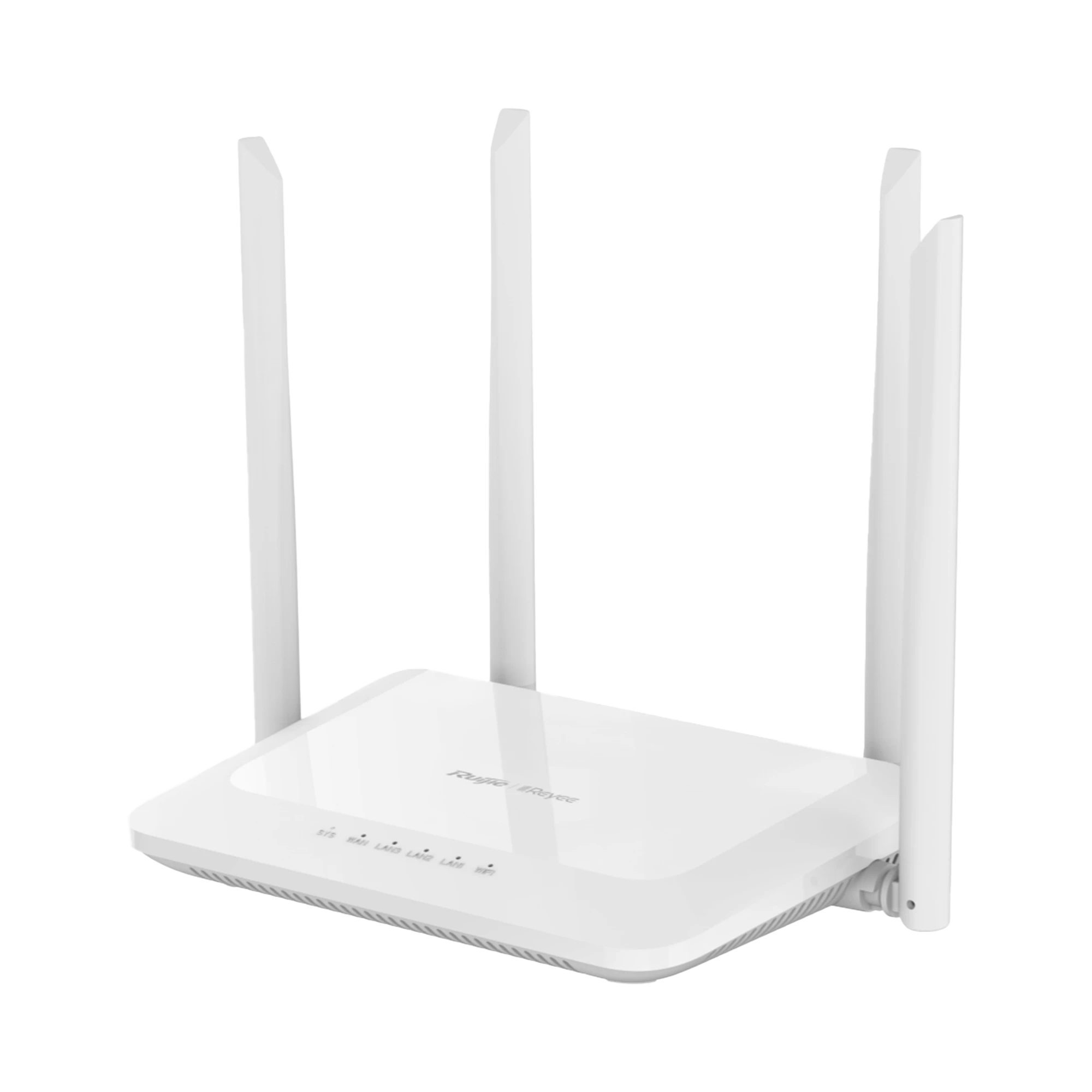 ROUTER INALAMBRICO WI-FI5 DOBLE BANDA, 1 PUERTO WAN 10/100 Y 3 PUERTOS LAN 10/100 HASTA 1,200 MBPS-Redes WiFi-RUIJIE-Bsai Seguridad & Controles