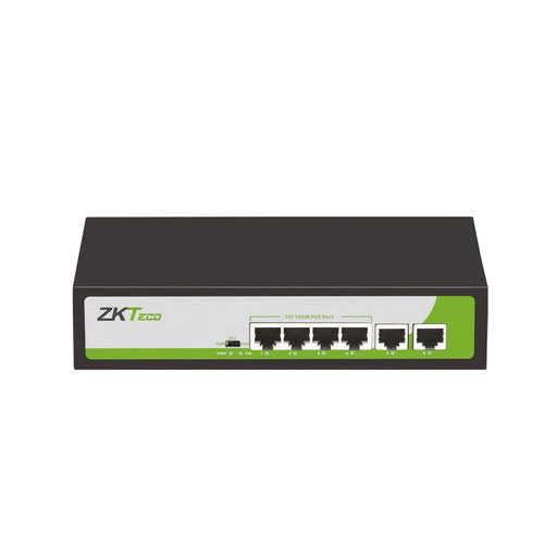 SWITCH ZKTECO PE042-55-C 4 PUERTOS RJ45 10/100 MBPS CON POE AF/AT + 2 PUERTO RJ45 10/100 MBPS NO ADMINISTRABLE COMPATIBLE CON CUALQUIER CAMARA IP POE SOPORTA HASTA 250M DE DISTANCIA SOBRE UTP CAT6 POTENCIA MAXIMA DE SALIDA POE DE 30W PARA CADA PUERTO-Switches-ZKTECO-PE042-55-C-Bsai Seguridad & Controles