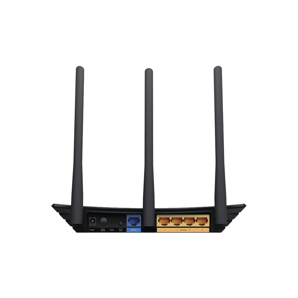 ROUTER INALÁMBRICO 2.4 GHZ, 450 MBPS, 3 ANTENAS EXTERNAS OMNIDIRECCIONAL 5 DBI, 4 PUERTOS LAN 10/100 MBPS, 1 PUERTO WAN 10/100 MBPS-Redes WiFi-TP-LINK-Bsai Seguridad & Controles