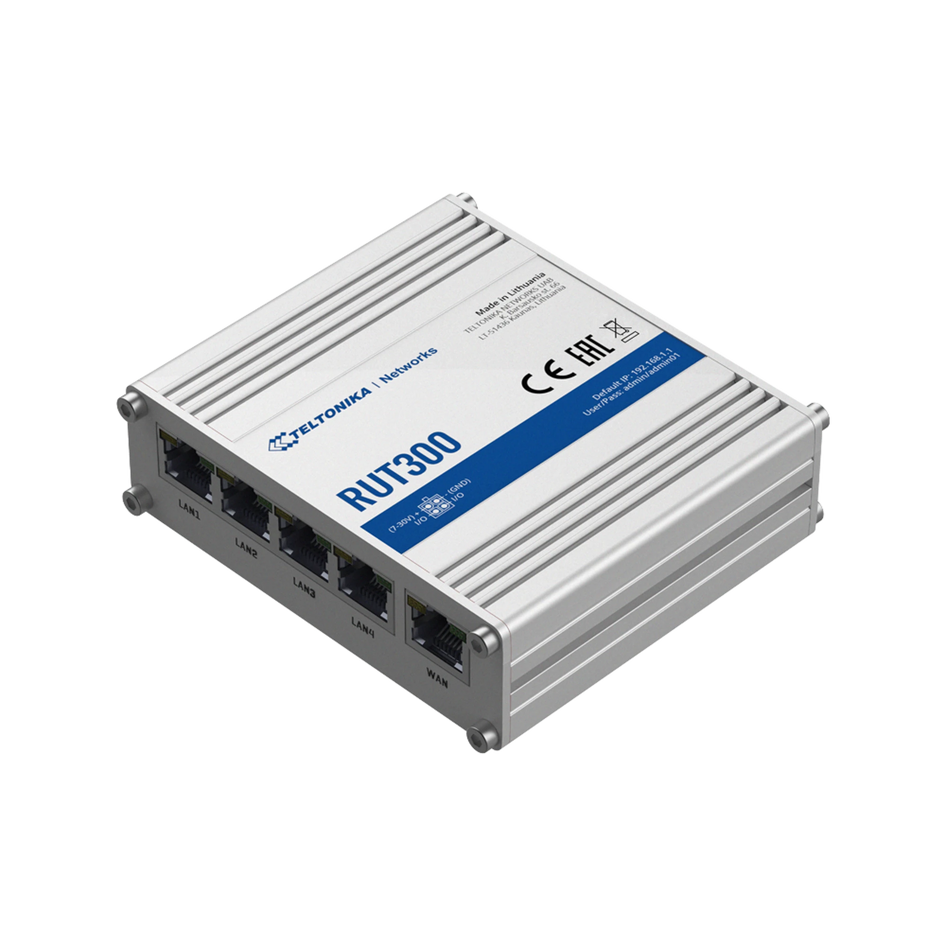 ROUTER INDUSTRIAL VPN, 5 PUERTOS 10/100 MBPS-Networking-TELTONIKA-Bsai Seguridad & Controles