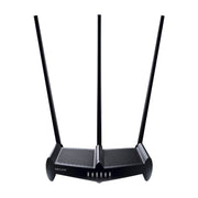 ROUTER INALÁMBRICO DE ALTA POTENCIA, 2.4 GHZ, 450 MBPS, 3 ANTENAS EXTERNAS OMNIDIRECCIONAL 9 DBI, 4 PUERTOS LAN 10/100 MBPS, 1 PUERTO WAN 10/100 MBPS, CONTROL DE ANCHO DE BANDA-Redes WiFi-TP-LINK-Bsai Seguridad & Controles