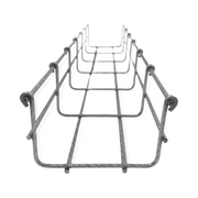 CHAROLA TIPO MALLA 66/100 MM BIMETÁLICA PARA INSTALACIÓN EN EXTERIOR O INTERIOR, EXTREMA RESISTENCIA Y DURABILIDAD. HASTA 105 CABLES CAT6 (TRAMO DE 3 METROS)-Charolas Tipo Malla-CHAROFIL-Bsai Seguridad & Controles