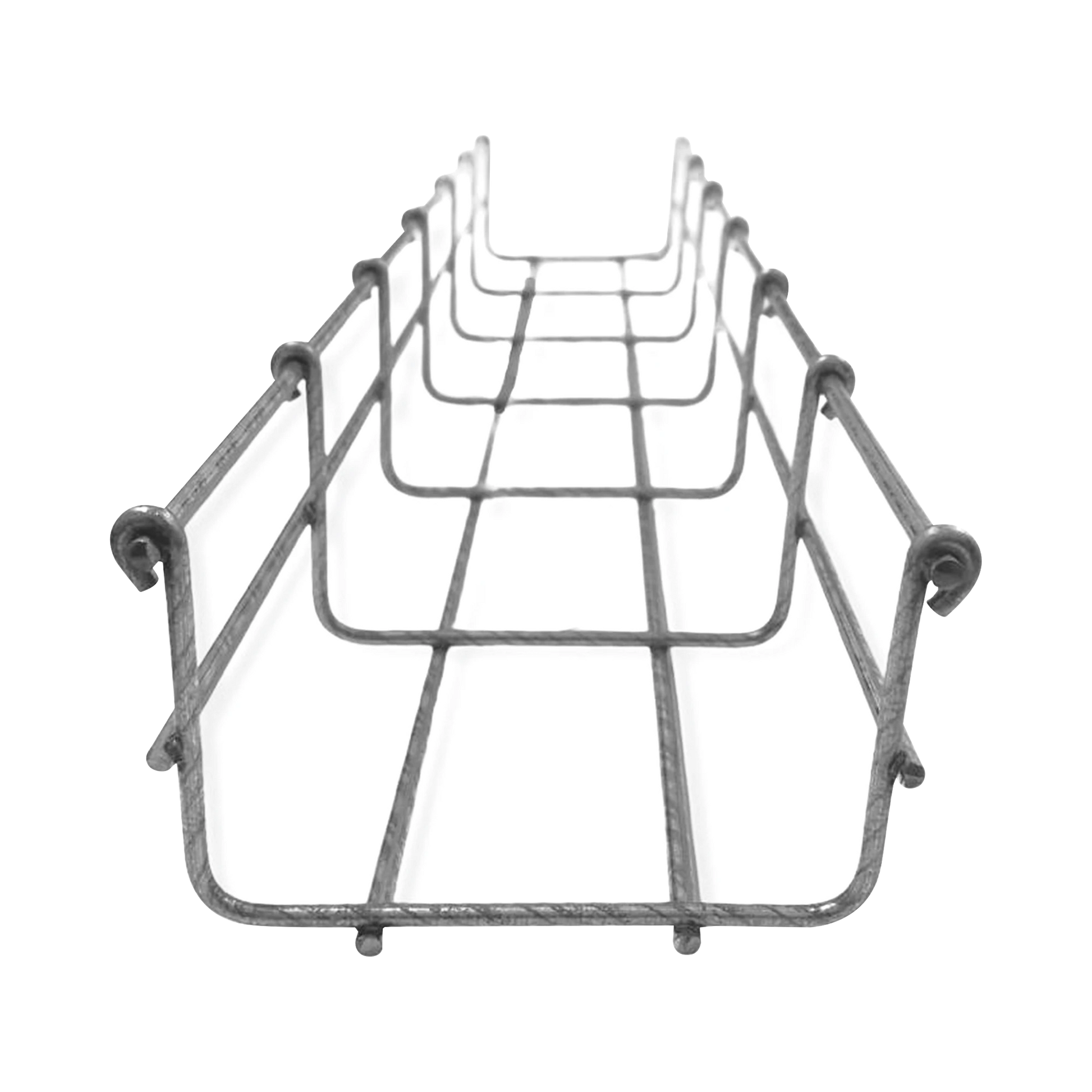 CHAROLA TIPO MALLA 66/100 MM BIMETÁLICA PARA INSTALACIÓN EN EXTERIOR O INTERIOR, EXTREMA RESISTENCIA Y DURABILIDAD. HASTA 105 CABLES CAT6 (TRAMO DE 3 METROS)-Charolas Tipo Malla-CHAROFIL-Bsai Seguridad & Controles