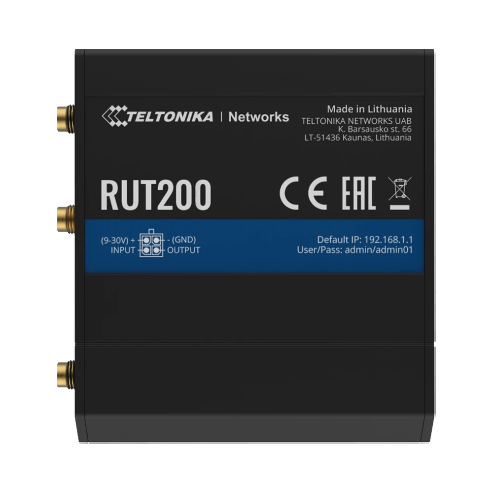 Router LTE, Slot para SIM, 2 puertos Ethernet 10/100 Mbps, Wi-Fi 2.4 GHz, Interfaz Amigable, Bandas B1, B2, B3, B4, B5, B7, B8, B28-Redes WiFi-TELTONIKA-Bsai Seguridad & Controles