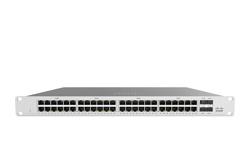 SWITCH 48 PUERTOS CISCO MERAKI 48 X 10/100/1000 BASE T ETHERNET RJ45 4 X 1 G SFP UPLINK (OBLIGATORIO LICENCIA SE COTIZA POR SEPARADO)-Switches PoE-CISCO-NIC-4003-Bsai Seguridad & Controles