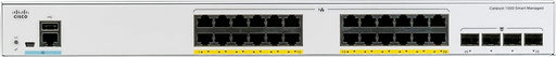 SWITCH CISCO CATALYST 1000 24 X 10/100/1000 ETHERNET POE+ PORTS AND 195 W POE BUDGET, 4 X 1 G SFP UPLINKS-Switches PoE-CISCO-Bsai Seguridad & Controles