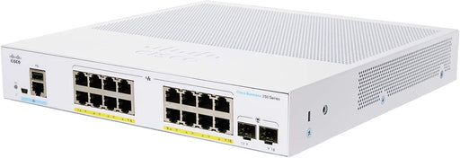 SWITCH CISCO BUSINESS CBS, 16 PUERTOS POE 10/100/1000 GIGABIT, 2 PUERTOS SFP, (ADMINISTRACIÓN BÁSICA)-Switches PoE-CISCO-Bsai Seguridad & Controles
