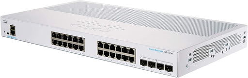 SWITCH CISCO BUSINESS CBS, 24 PUERTOS 10/100/1000 GIGABIT, ADMINISTRABLE, 4 PUERTOS SFP-Switches PoE-CISCO-NIC-3689-Bsai Seguridad & Controles