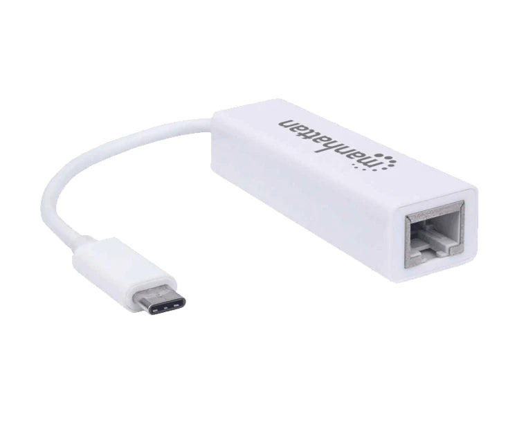 MANHATTAN 507585 ADAPTADOR DE USB TIPO C A RED GIGABIT USB SUPERSPEED 3.2 GENERACIÓN 1; 10/100/1000 MBPS GIGABIT ETHERNET-Accesorios y Cables USB-MANHATTAN-Bsai Seguridad & Controles