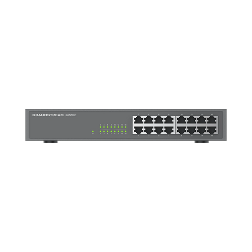 SWITCH NO ADMINISTRABLE / 16 PUERTOS 10/100/1000 MBPS-Networking-GRANDSTREAM-GWN7702-Bsai Seguridad & Controles