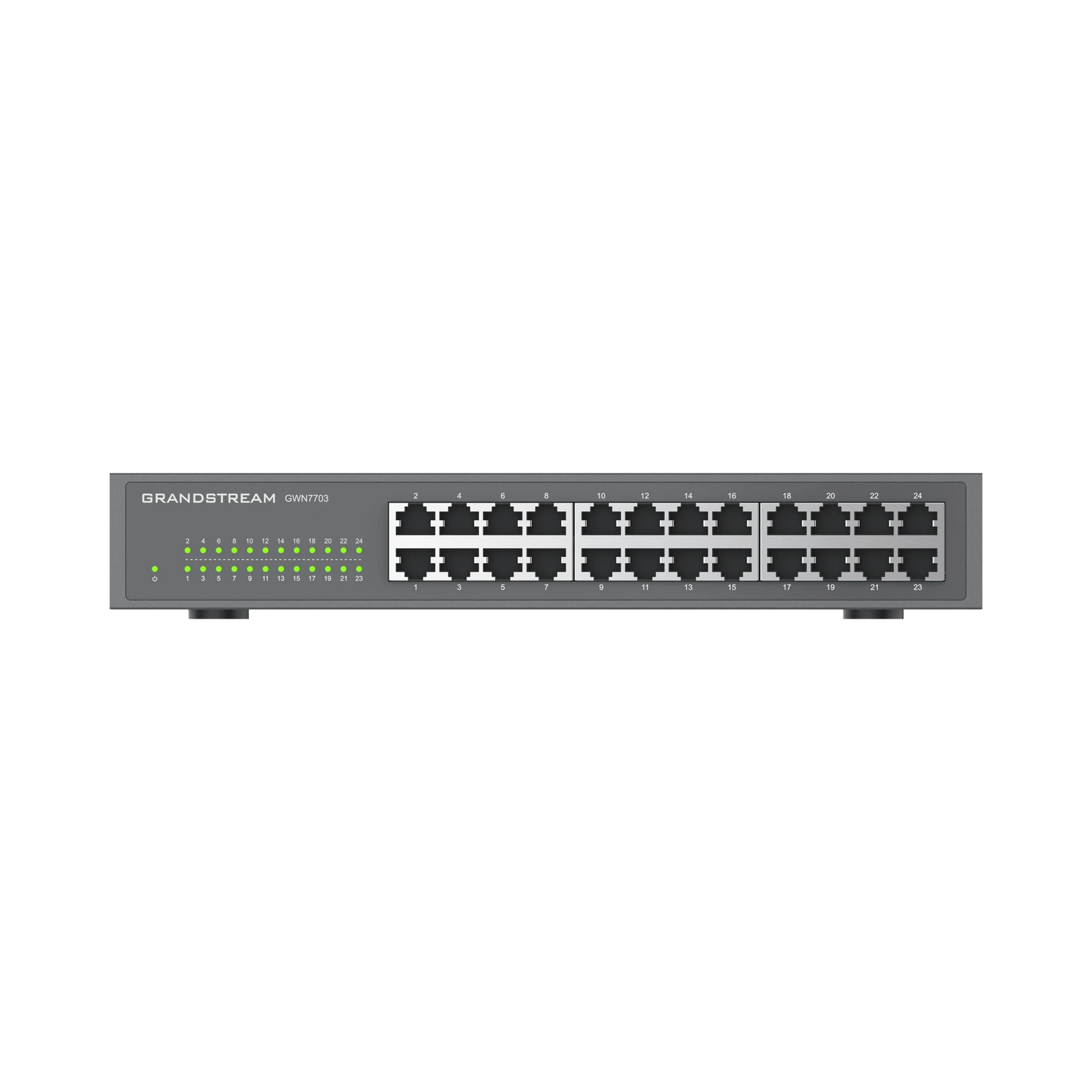 SWITCH GIGABIT NO ADMINISTRABLE / 24 PUERTOS 10/100/1000 MBPS-Networking-GRANDSTREAM-Bsai Seguridad & Controles