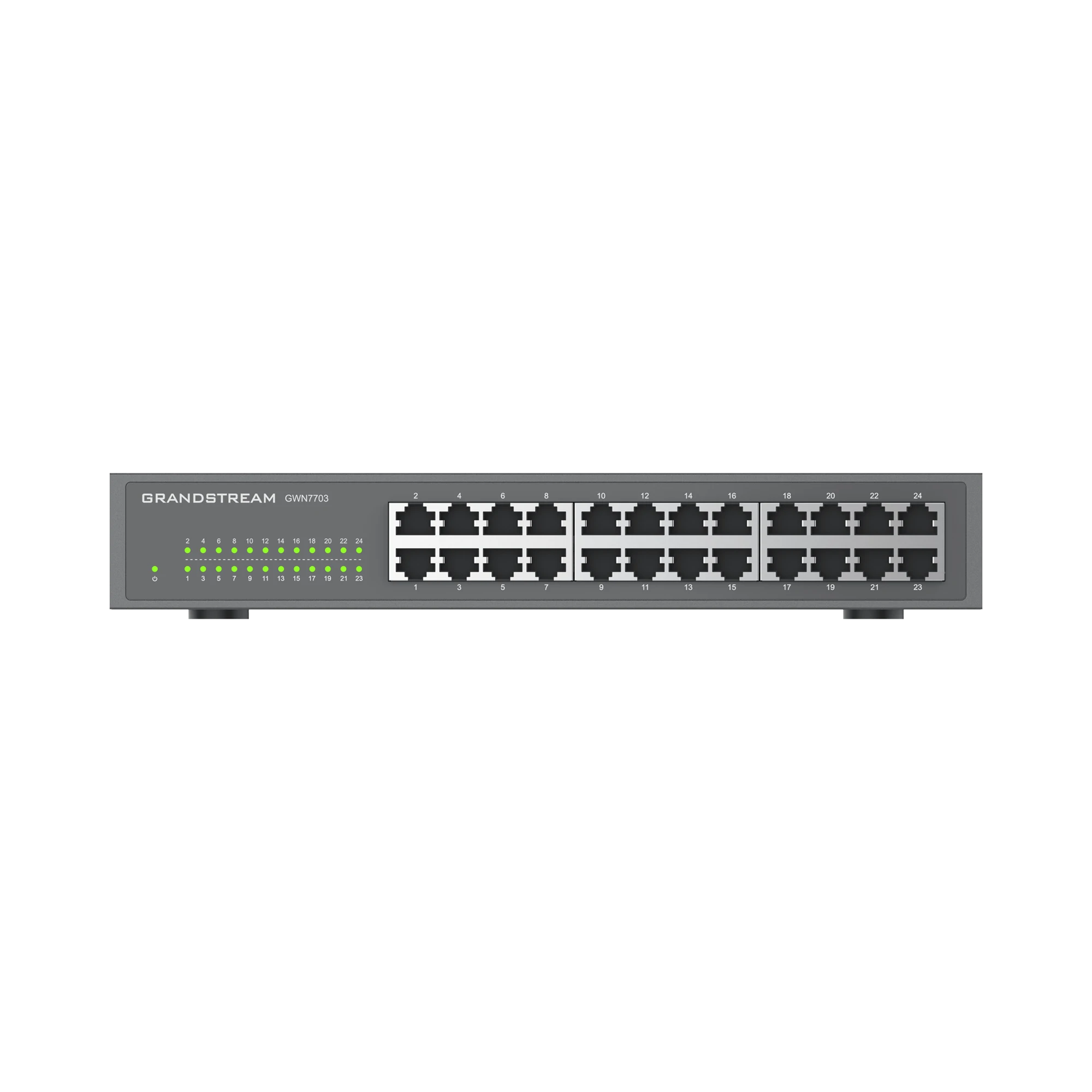 SWITCH GIGABIT NO ADMINISTRABLE / 24 PUERTOS 10/100/1000 MBPS-Networking-GRANDSTREAM-Bsai Seguridad & Controles
