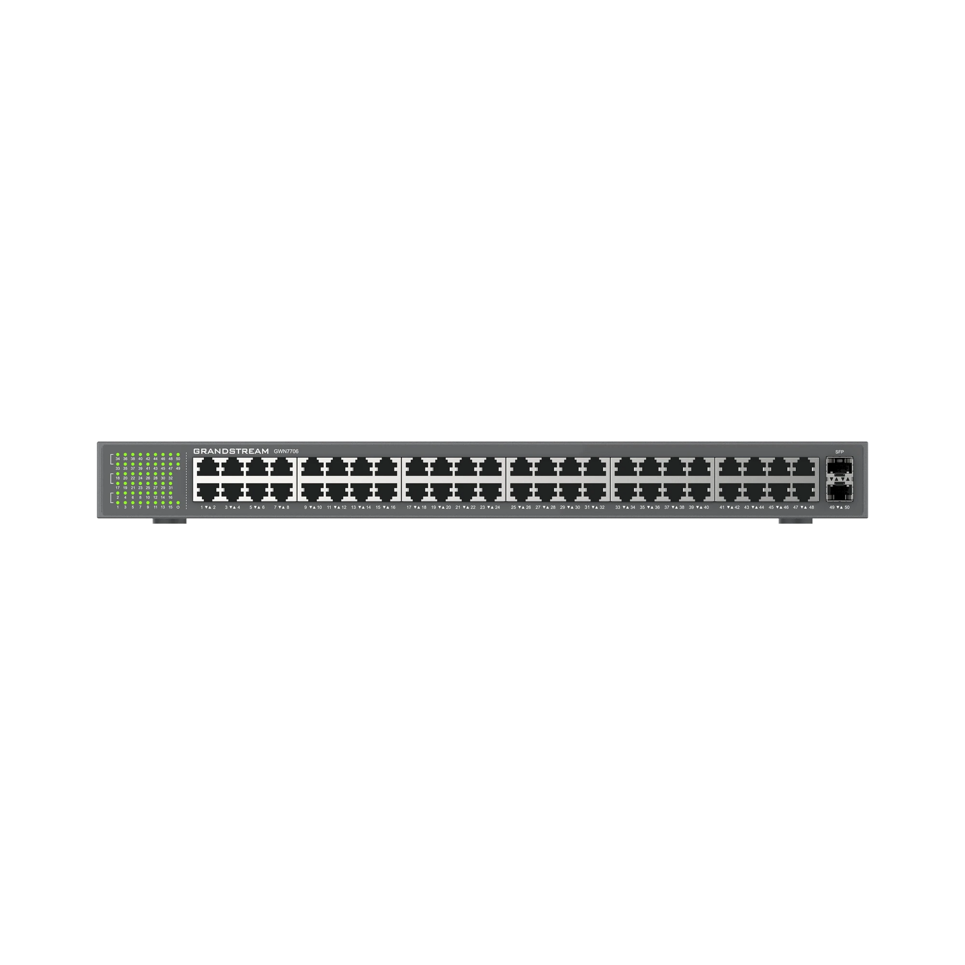 SWITCH GIGABIT NO ADMINISTRABLE / 48 PUERTOS 10/100/1000 MBPS-Networking-GRANDSTREAM-Bsai Seguridad & Controles