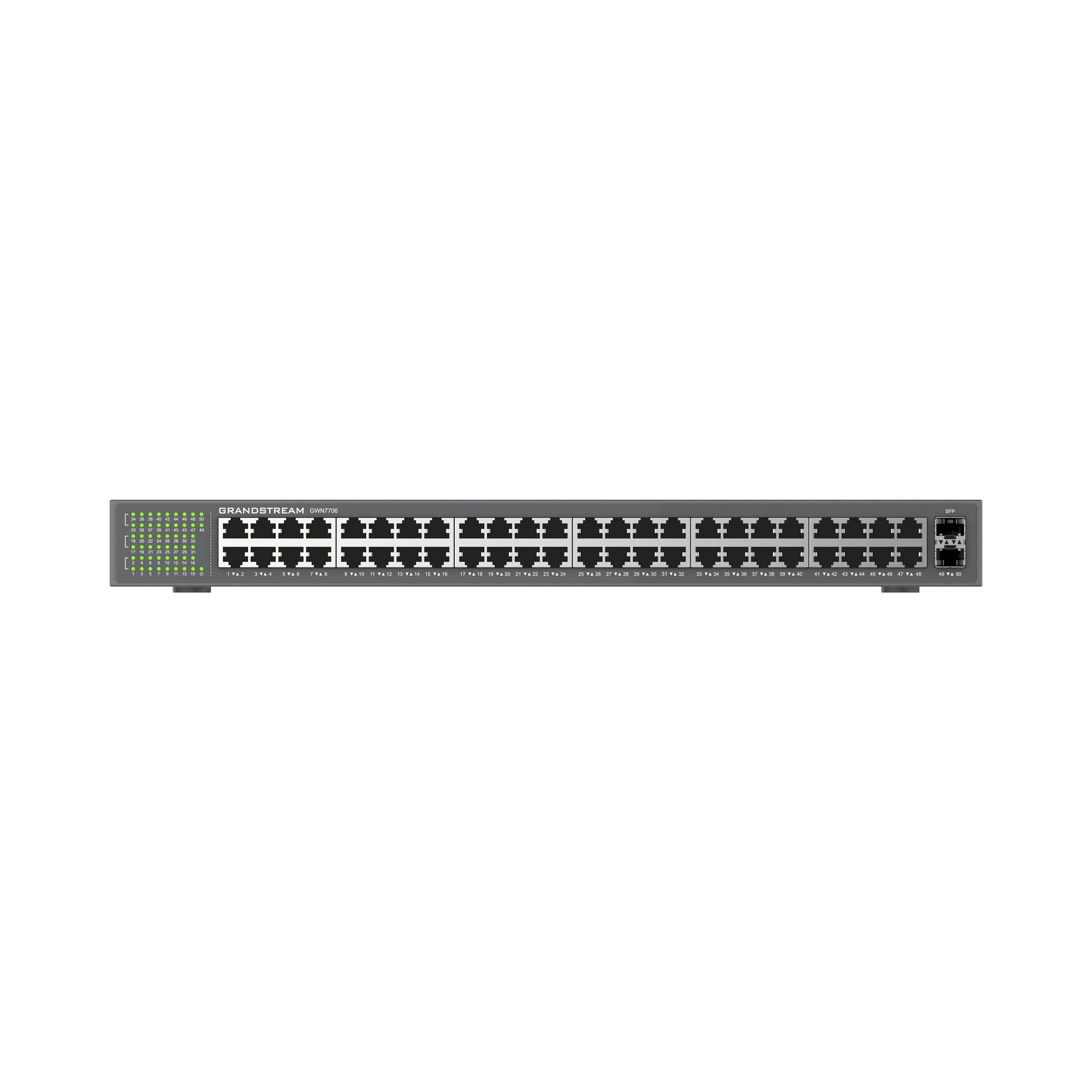 SWITCH GIGABIT NO ADMINISTRABLE / 48 PUERTOS 10/100/1000 MBPS-Networking-GRANDSTREAM-Bsai Seguridad & Controles