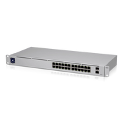 UBIQUITI USW-24 UNIFI SWITCH, CAPA 2 DE 24 PUERTOS 10/100/1000 MBPS + 2 PUERTOS 1G SFP, PANTALLA INFORMATIVA-Switches-UBIQUITI-Bsai Seguridad & Controles