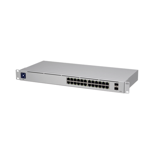 UNIFI SWITCH USW-24, CAPA 2 DE 24 PUERTOS 10/100/1000 MBPS + 2 PUERTOS 1G SFP, PANTALLA INFORMATIVA-Switches-UBIQUITI NETWORKS-USW-24-Bsai Seguridad & Controles