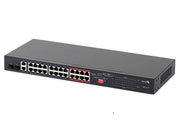 TP-LINK TL-SL1226P - SWITCH POE+ NO ADMINISTRABLE 26 PUERTOS 10/100 MBPS + 2 PUERTOS 10/100/1000 MBPS + 2 PUERTOS SFP, 8 PUERTOS EXTENSOR POE (HASTA 250 M), 250W, DISEÑO PARA VIGILANCIA IP-Switches POE-TP-LINK-Bsai Seguridad & Controles