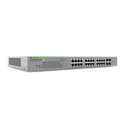 SWITCH POE+ GIGABIT WEBSMART DE 24 PUERTOS 10/100/1000 MBPS + 4 PUERTOS SFP GIGABIT, 185 W, VERSION 2-Networking-ALLIED TELESIS-Bsai Seguridad & Controles
