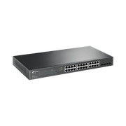 SWITCH POE JETSTREAM SDN ADMINISTRABLE 24 PUERTOS 10/100/1000 MBPS + 4 PUERTOS SFP, 24 PUERTOS POE, 250W, ADMINISTRACIÓN CENTRALIZADA OMADA SDN-Inyectores PoE-TP-LINK-Bsai Seguridad & Controles