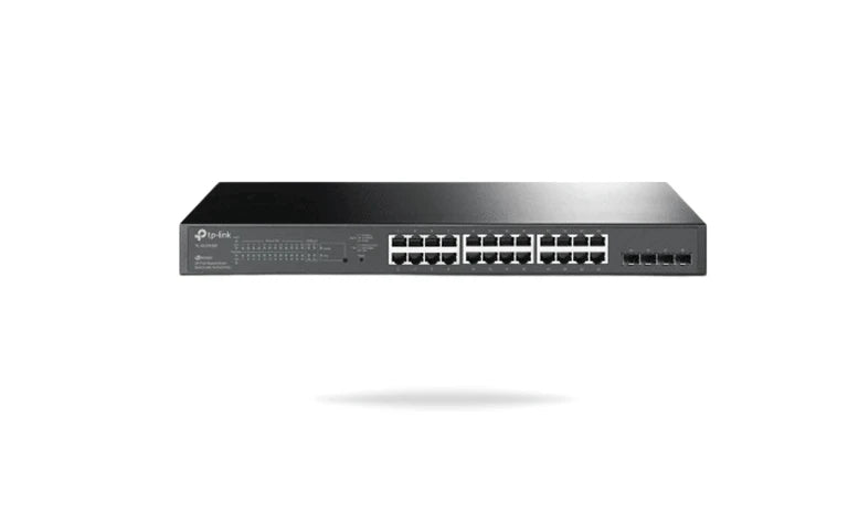 TP-LINK TL-SG2428P - SWITCH POE JETSTREAM SDN ADMINISTRABLE 24 PUERTOS 10/100/1000 MBPS + 4 PUERTOS SFP, 24 PUERTOS POE, 250W, ADMINISTRACIÓN CENTRALIZADA OMADA SDN-Switches POE-TP-LINK-Bsai Seguridad & Controles