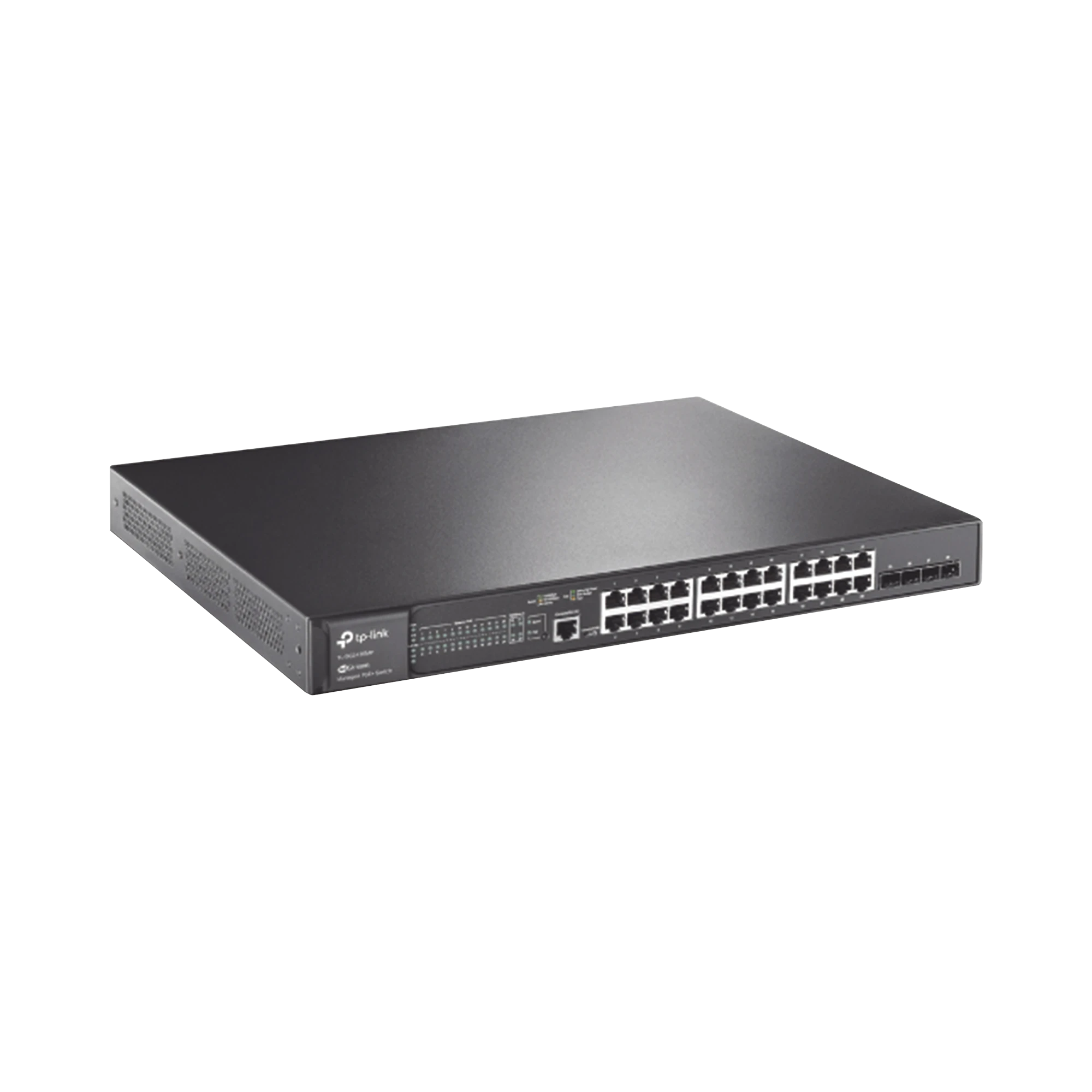 SWITCH POE+ JETSTREAM SDN ADMINISTRABLE 28 PUERTOS 10/100/1000 MBPS + 4 PUERTOS SFP, 24 PUERTOS POE, 384W, ADMINISTRACIÓN CENTRALIZADA OMADA SDN-Inyectores PoE-TP-LINK-Bsai Seguridad & Controles