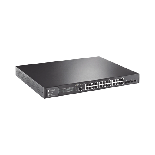 SWITCH POE+ JETSTREAM SDN ADMINISTRABLE 28 PUERTOS 10/100/1000 MBPS + 4 PUERTOS SFP, 24 PUERTOS POE, 384W, ADMINISTRACIÓN CENTRALIZADA OMADA SDN-Inyectores PoE-TP-LINK-TL-SG3428MP-Bsai Seguridad & Controles