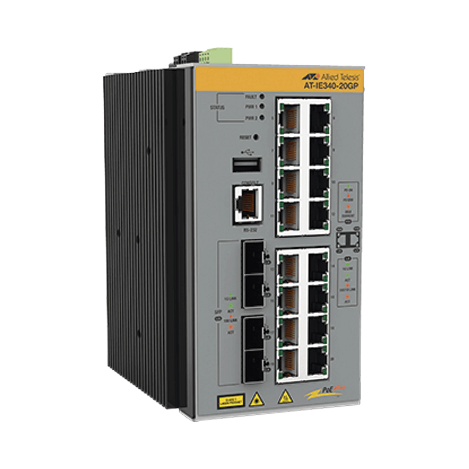 SWITCH INDUSTRIAL ADMINISTRABLE CAPA 3 DE 16 X 10/100/1000 MBPS + 4 PUERTOS SFP, 240 W.-Networking-ALLIED TELESIS-Bsai Seguridad & Controles