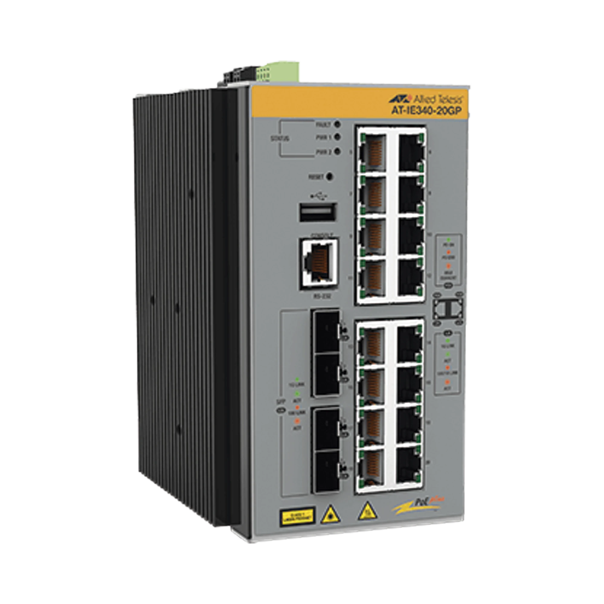SWITCH INDUSTRIAL ADMINISTRABLE CAPA 3 DE 16 X 10/100/1000 MBPS + 4 PUERTOS SFP, 240 W.-Networking-ALLIED TELESIS-Bsai Seguridad & Controles