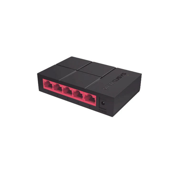 MERCUSYS MS105G - SWITCH NO ADMINISTRABLE , PARA ESCRITORIO , 5 PUERTOS 10/100/1000 MBPS , DISEÑO COMPACTO , PLUG AND PLAY-Switches-MERCUSYS-Bsai Seguridad & Controles