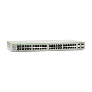SWITCH POE+ GIGABIT WEBSMART DE 48 PUERTOS 10/100/1000 MBPS (24 PUERTOS POE) + 4 PUERTOS GIGABIT SFP (COMBO), 370 W-Inyectores PoE-ALLIED TELESIS-Bsai Seguridad & Controles