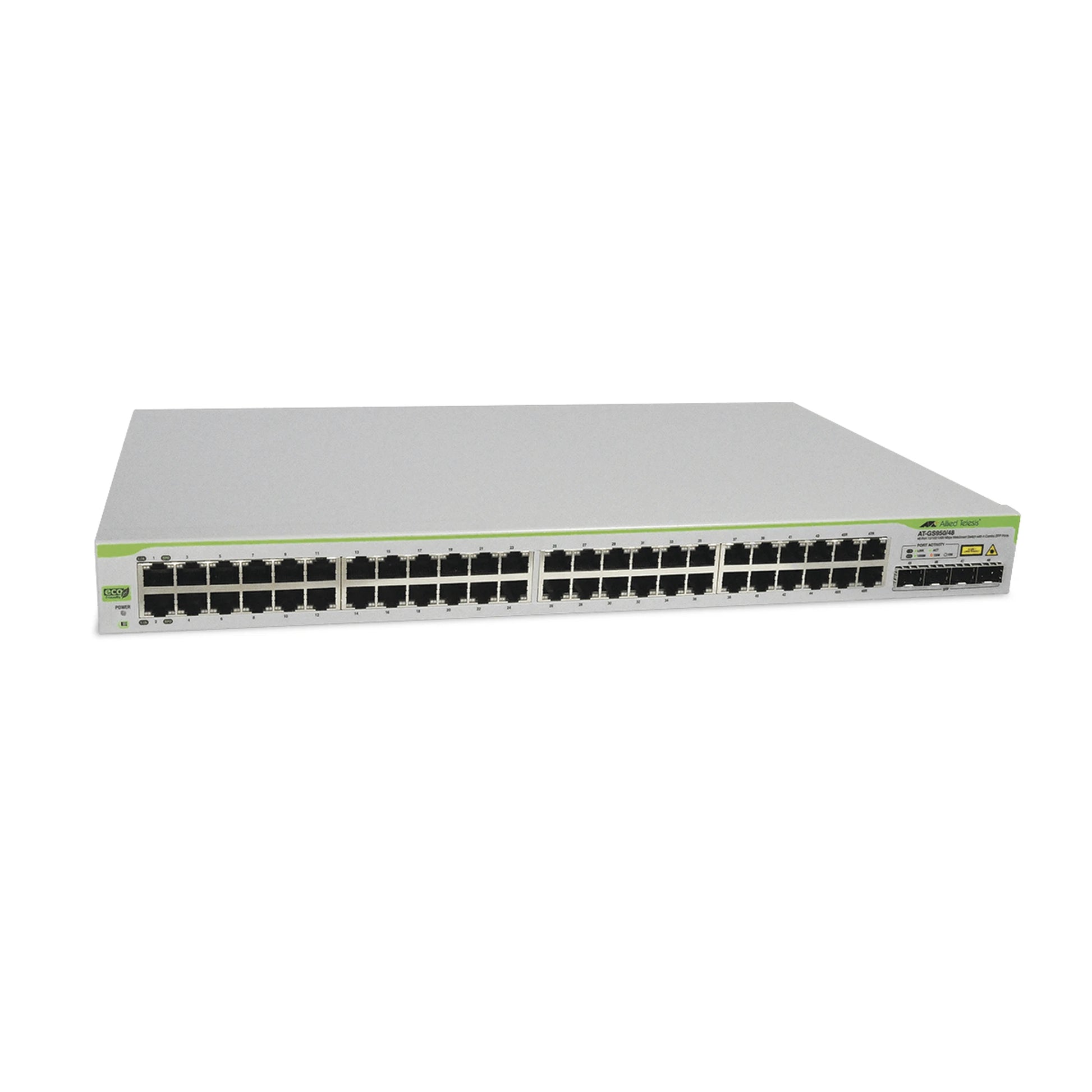 SWITCH GIGABIT WEBSMART DE 48 PUERTOS 10/100/1000 MBPS (4 X COMBO) + 4 PUERTOS GIGABIT SFP COMBO-Switches-ALLIED TELESIS-Bsai Seguridad & Controles