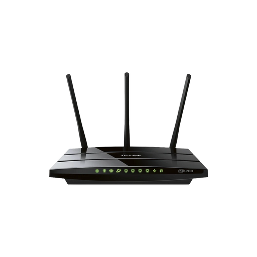 ROUTER INALÁMBRICO AC 1200 DOBLE BANDA 1 PUERTO WAN 10/100/1000 MBPS Y 4 PUERTOS LAN 10/100/1000 MBPS, 1 PUERTO USB 2.0-Redes WiFi-TP-LINK-ARCHERC1200-Bsai Seguridad & Controles